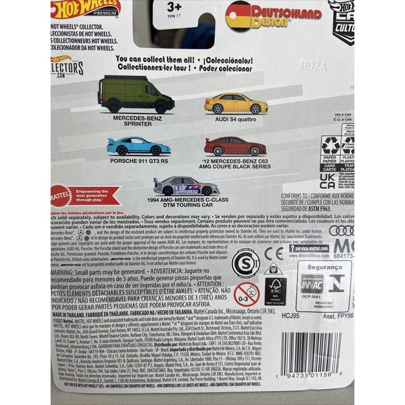 Hot Wheels 1:64 Deutschland Design Audi S4 Quattro Yellow HCJ95 Diecast Model - Picture 2 of 2